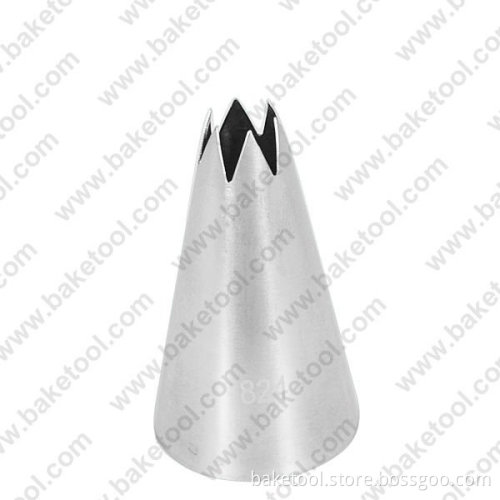 stainless steel open star Pastry nozzles Icing piping Tubes